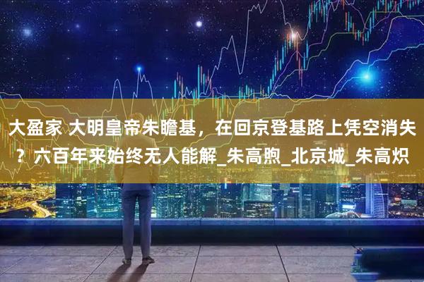 大盈家 大明皇帝朱瞻基，在回京登基路上凭空消失？六百年来始终无人能解_朱高煦_北京城_朱高炽